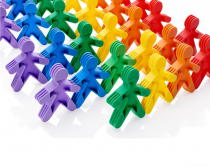 Clever Kidz Link-ups Interlocking Figurines - 55pce