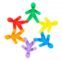 Clever Kidz Link-ups Interlocking Figurines - 55pce