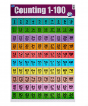 Clever Kidz Wall Chart Counting 1 - 100