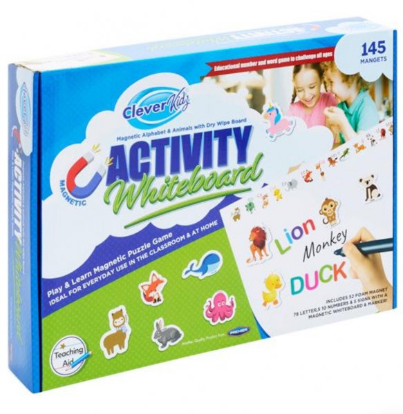 Clever Kidz Abc Magnets For Kids Gift Set - Magnetic Letters