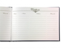 Premier 185x254mm 128pg Visitors Book 2 Ass