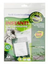 Pro:form Pkt.3 Instant Self Laminating Pouches - A4 220x307mm