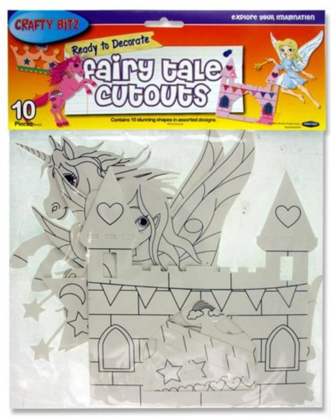 Crafty Bitz Pkt.10 Ready To Decorate Fairy Tale Cutouts