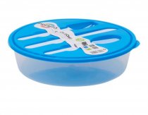 Premto Food Box/Bowl W/ Knife Fork - 3 Asst
