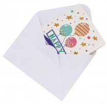 Icon Craft Pkt.5 Crystal Art Card Kits - Happy Birthday