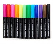 Woc Pkt.12 Washable Fabric Markers
