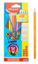 Color'peps Pkt.12 Colouring Pencils & Labels