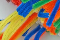 Crafty Bitz Tub 350 Multicolored Bendy Sticks Pipe Cleaners 10 Asst. Cols