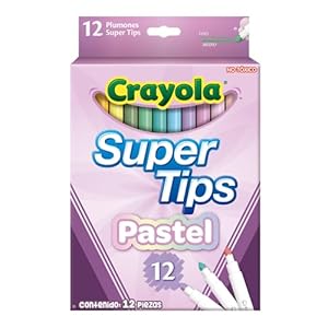Crayola super tips 12pkm- Pastel