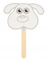 Crafty Bitz Pkt.10 Fans - Lollipop Dog