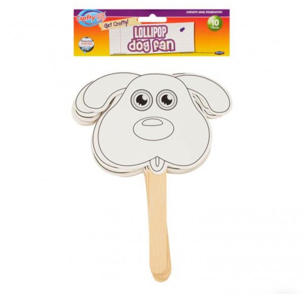 Crafty Bitz Pkt.10 Fans - Lollipop Dog