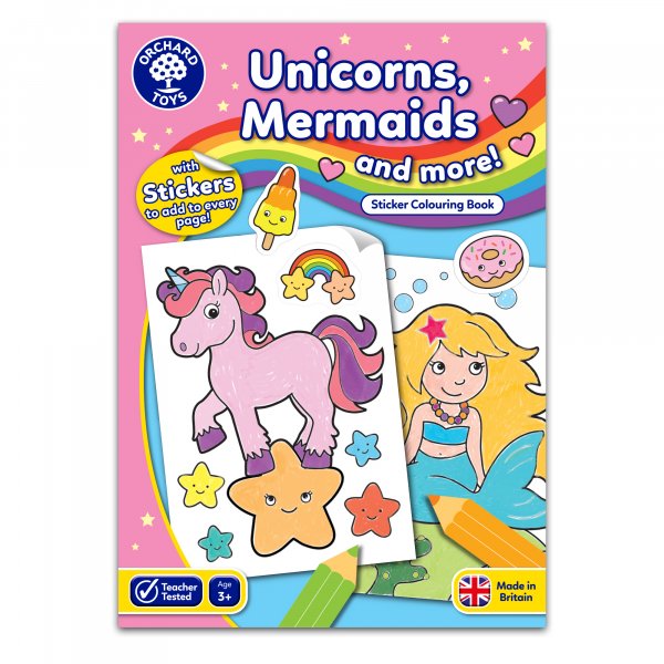 UNICORNS, MERMAIDS AND MORE COLOURING BOOK