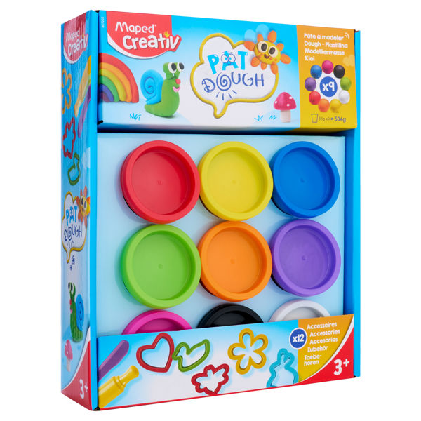Maped Creativ Set 9x56g & Accessories Play Dough Set