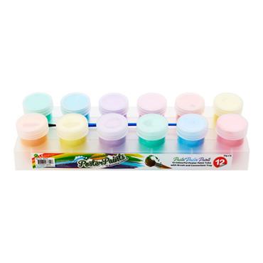 Woc Pkt.12X22g Pastel Poster Paints