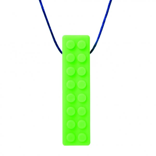 Ark's Chewelry Brick Stick Necklace- Green XT-Medium