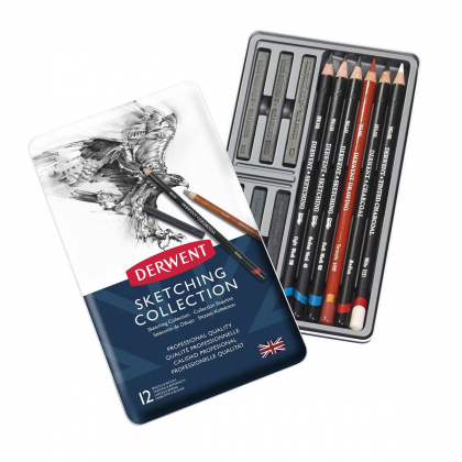 Derwent - Collection 12 Tin - Sketching