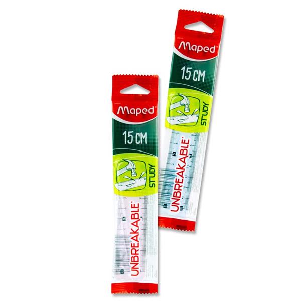 Maped Study 15cm Unbreakable Ruler (Short)
