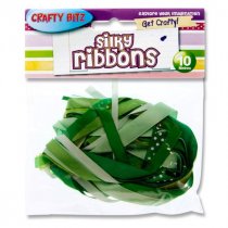 Crafty Bitz Silky Ribbons 10m - 6 Asst.