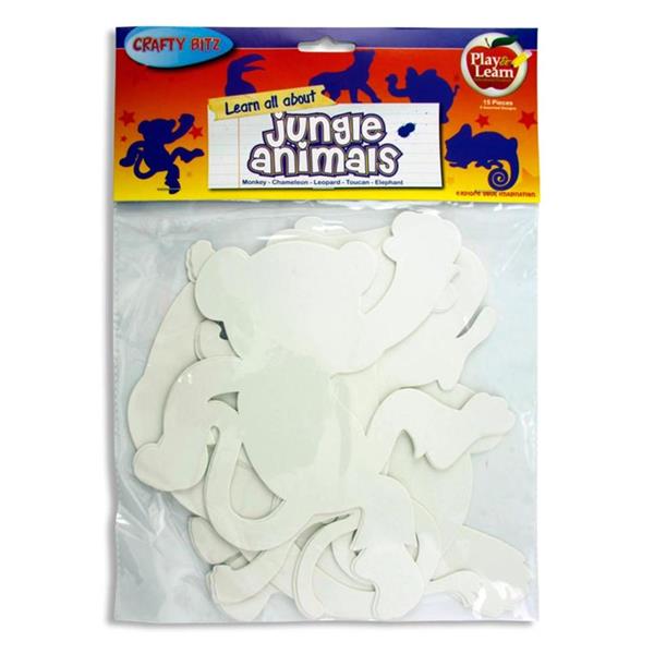 Crafty Bitz Pkt.15 Cut Outs - Jungle Animals