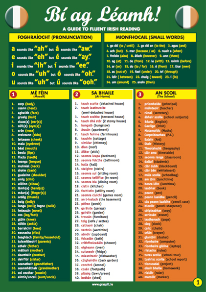 Bí ag Léamh!-Glance Card