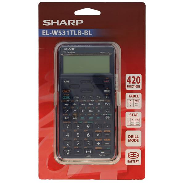 Sharp El-w531t Write View Scientific Calculator - Blue