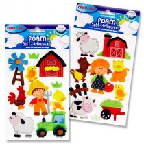 Crafty Bitz 3d Foam Stickers - Farm 2 Asst.