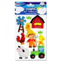 Crafty Bitz 3d Foam Stickers - Farm 2 Asst.