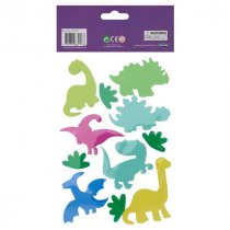 Crafty Bitz Pkt.11 Squishy Foam Stickers - Dinosaurs