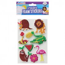 Crafty Bitz Pkt.10 Squishy Foam Stickers - Wild Animals