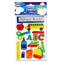 Crafty Bitz 3d Foam Stickers - School 2 Asst.