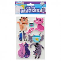 Crafty Bitz Pkt.11 Squishy Foam Stickers - Cats