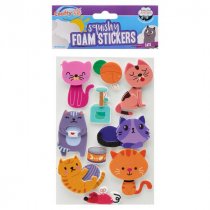 Crafty Bitz Pkt.11 Squishy Foam Stickers - Cats