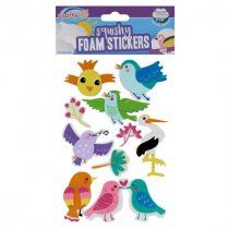 Crafty Bitz Pkt.10 Squishy Foam Stickers - Birds