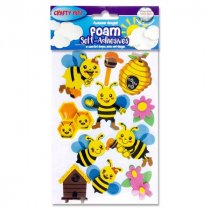 Crafty Bitz 3d Foam Stickers - Ladybug & Bee 2 Asst.