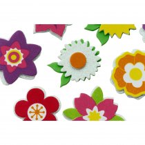 Crafty Bitz Pkt.11 Squishy Foam Stickers - Flowers