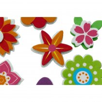 Crafty Bitz Pkt.11 Squishy Foam Stickers - Flowers