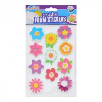 Crafty Bitz Pkt.11 Squishy Foam Stickers - Flowers