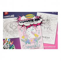 Woc A3 25 Sheet Colouring Book - Magicland