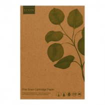 Icon Green A5 80pg 110gsm Kraft Sketch Book