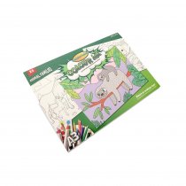 Woc A3 25 Sheet Colouring Book - Animal Families