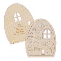 Crafty Bitz 3d Wooden Fairy Door- 2 Asst.