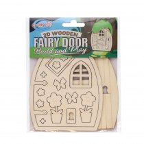 Crafty Bitz 3d Wooden Fairy Door- 2 Asst.