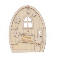 Crafty Bitz 3d Wooden Fairy Door- 2 Asst.