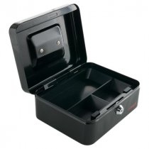 Concept 8" Metal Cash Box Black