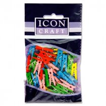 Icon Craft Pkt.50 Mini Clothes Pegs - Color