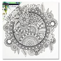 Icon 300x300mm Colour My Canvas - Floral Mandala