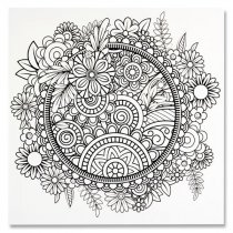 Icon 300x300mm Colour My Canvas - Floral Mandala