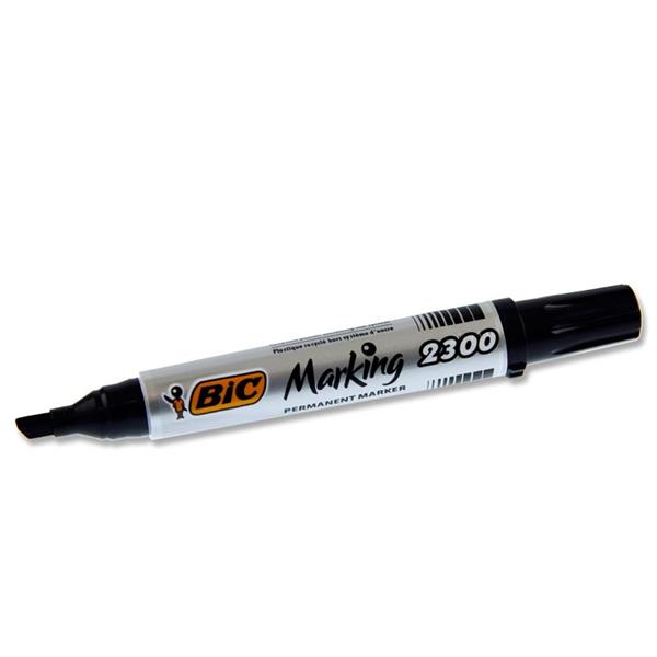 Bic Marking 2300 Chisel Tip Permanent Marker - Black
