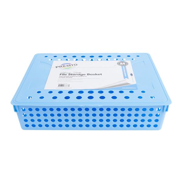 Premto Pastel A4 Heavy Duty File Storage - Cornflower Blue