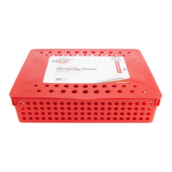 Premto A4 Heavy Duty File Storage - Ketchup Red